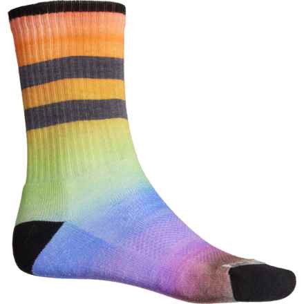 SmartWool Athletic Targeted Cushion Pride Rainbow Print Socks - Merino Wool, Crew (For Men and Women) in Multi Color