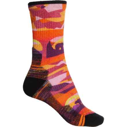 SmartWool Bear Country Light Cushion Hiking Socks - Merino Wool, Crew (For Women) in Orange Rust