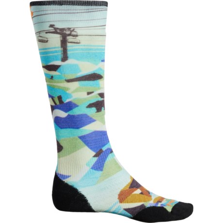 SmartWool Bear Country Targeted Cushion Ski Socks - Merino Wool, Over the Calf (For Men and Women) in Capri