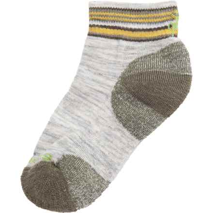 SmartWool Boys and Girls Light Cushion Hiking Socks - Merino Wool, Ankle in Ash