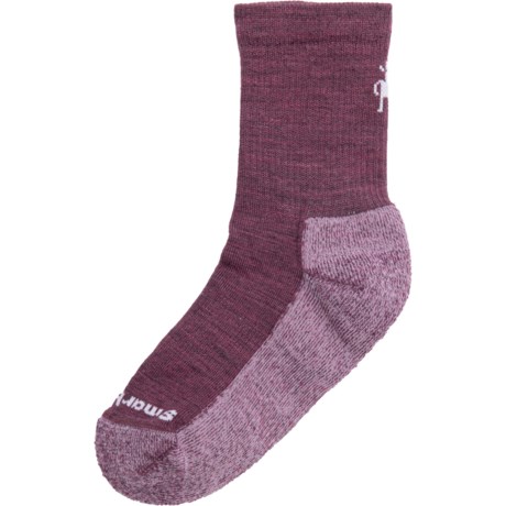 SmartWool Boys and Girls Light Cushion Hiking Socks - Merino Wool, Crew in Argyle Purple