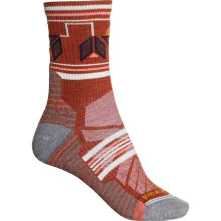 SmartWool Castle Peak Light Cushion Hiking Socks - Merino Wool, 3/4 Crew (For Women) in Picante