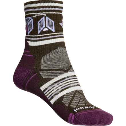 SmartWool Castle Peak Light Cushion Hiking Socks - Merino Wool, Ankle (For Women) in Military Olive