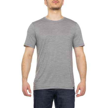 SmartWool Casual T-Shirt - Merino Wool, Short Sleeve in Light Gray Heather