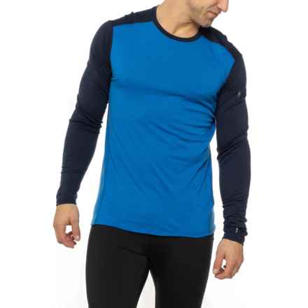 SmartWool Classic All-Season Base Layer Top - Merino Wool, Long Sleeve in Laguna Blue/Deep Navy