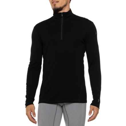 SmartWool Classic All-Season Base Layer Top - Merino Wool, Zip Neck, Long Sleeve in Black