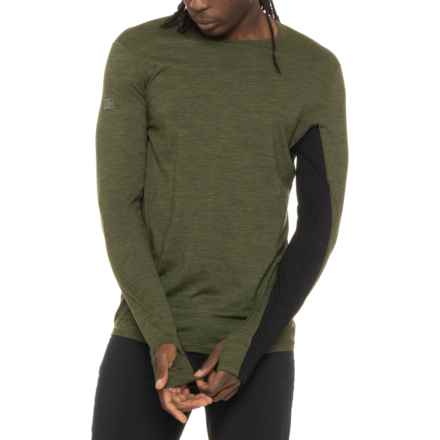SmartWool Classic Base Layer Top - Merino Wool, Long Sleeve in Moss Green Heather