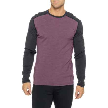 SmartWool Classic Thermal Base Layer Top - Merino Wool, Crew Neck, Long Sleeve in Argyle Purple Heather
