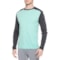 SmartWool Classic Thermal Base Layer Top - Merino Wool, Crew Neck, Long Sleeve in Pacific Blue/Charcoal