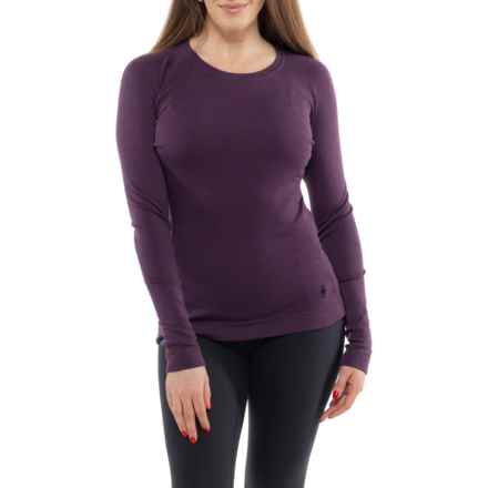 SmartWool Classic Thermal Base Layer Top - Merino Wool,Long Sleeve in Bl Purple Iris H