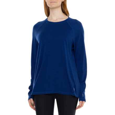 SmartWool Classic Thermal Base Layer Top - Merino Wool, Long Sleeve in Blueberry Hill Heather