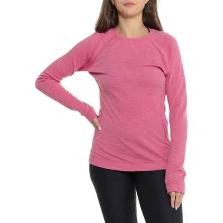 SmartWool Classic Thermal Base Layer Top - Merino Wool, Long Sleeve in Classic Thermal Bl Garden Pink Heather