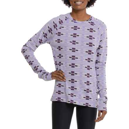 SmartWool Classic Thermal Base Layer Top - Merino Wool, Long Sleeve in Classic Thermal Bl Nts Violet Flirt With Me