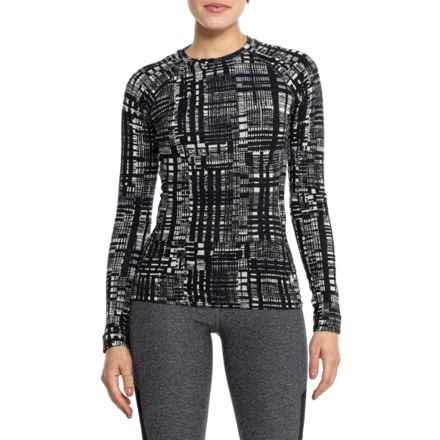 SmartWool Classic Thermal Base Layer Top - Merino Wool, Long Sleeve in Nts Black Digi Plaid