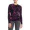 SmartWool Classic Thermal Base Layer Top - Merino Wool, Long Sleeve in Nts Purple Iris Floral