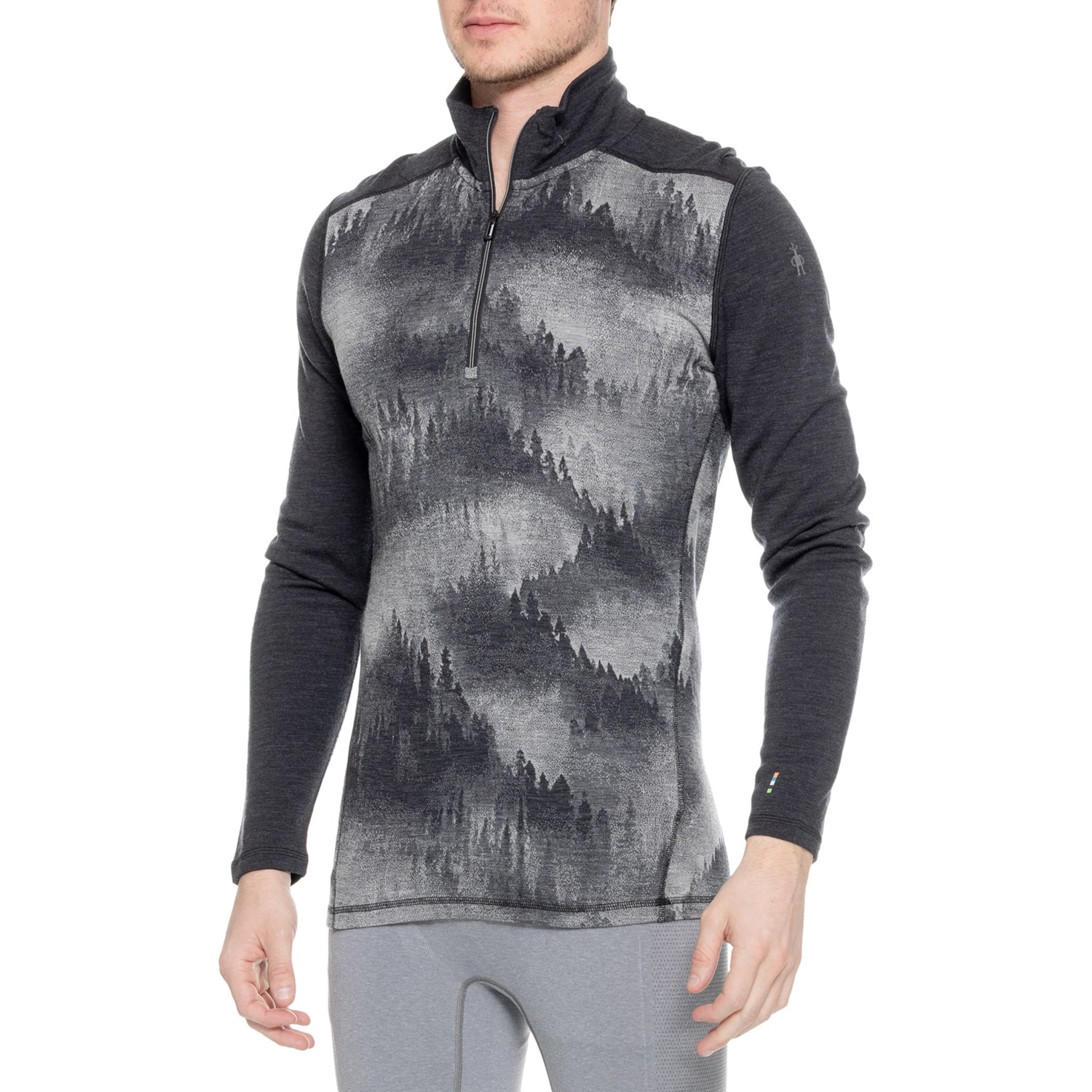 SmartWool Classic Thermal Base Layer Top - Merino Wool, Zip Neck, Long Sleeve
