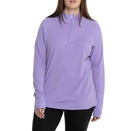 SmartWool Classic Thermal Base Layer Top - Merino Wool, Zip Neck, Long Sleeve in Ultra Violet