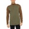 SmartWool Classic Thermal Base Layer Top - Merino Wool, Zip Neck, Long Sleeve in Winter Moss/Fox Brown