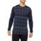SmartWool Classic Thermal Merino 250 Base Layer Top - Merino Wool, Long Sleeve in Deep Navy Paths Crossed
