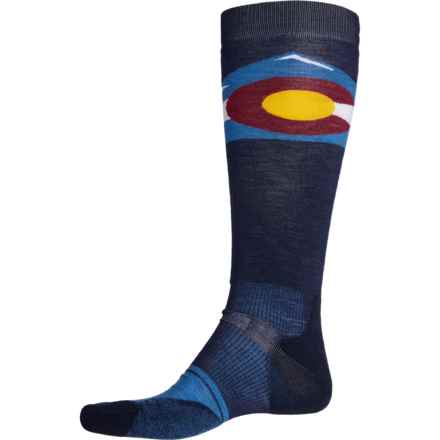 SmartWool Colorado Rec Targeted Cushion Snowboard Socks - Merino Wool, Over the Calf (For Men and Women) in Deep Navy