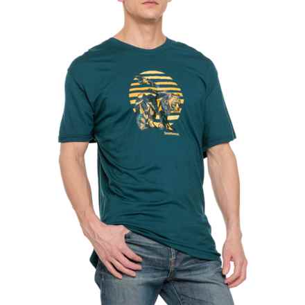 SmartWool Companion Trek Graphic T-Shirt - Merino Wool, Short Sleeve in Twilight Blue