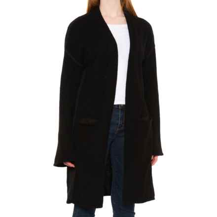 SmartWool Cozy Lodge Sweater Duster - Merino Wool, Long Sleeve in Black