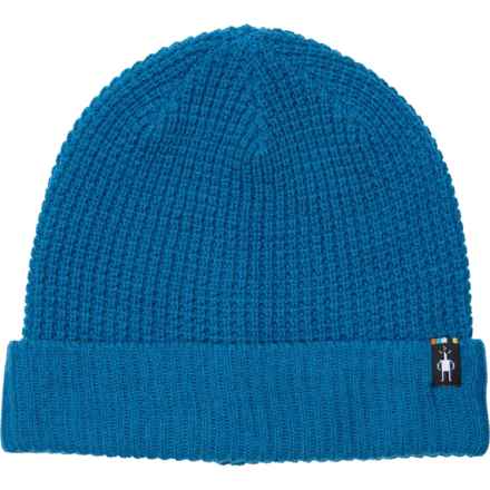 SmartWool Creek Run Beanie - Merino Wool in Nival Blue Heather