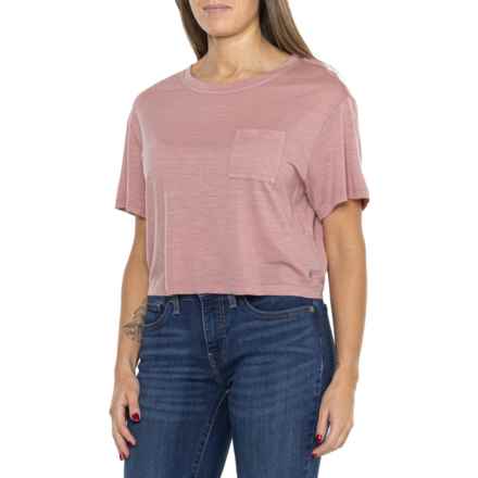 SmartWool Crop T-Shirt - Merino Wool, Short Sleeve in Copper