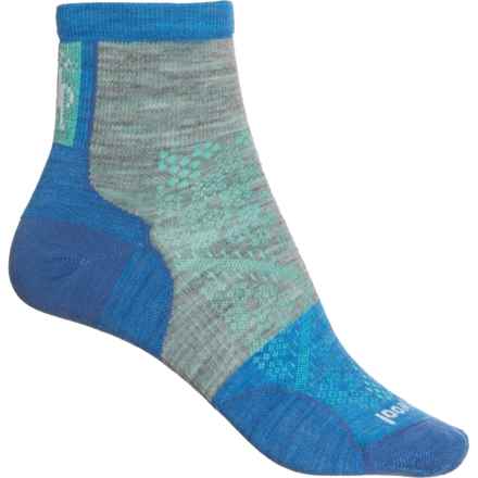SmartWool Cycle Zero Cushion Socks - Merino Wool, Ankle (For Women) in Light Gray