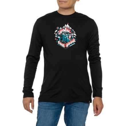 SmartWool Denver Go Far Feel Good Graphic T-Shirt - Merino Wool, Long Sleeve in Black