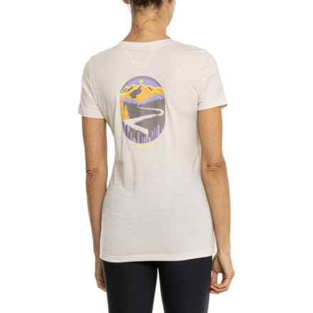 SmartWool Denver Skyline Graphic T-Shirt - Short Sleeve in Almond Heather