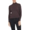 SmartWool Edgewood Mock Neck Sweater - Merino Wool in Mink Heather