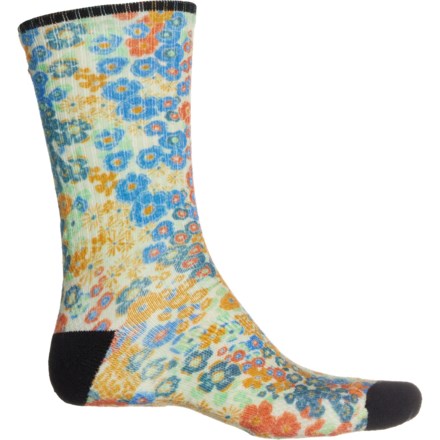 SmartWool Everyday Active Meadow Print Socks - Merino Wool, Crew (For Men and Women) in Natural - Closeouts