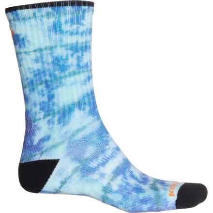 SmartWool Everyday Athletic Tie-Dye Print Socks - Merino Wool, Crew (For Men and Women) in Alpine Blue