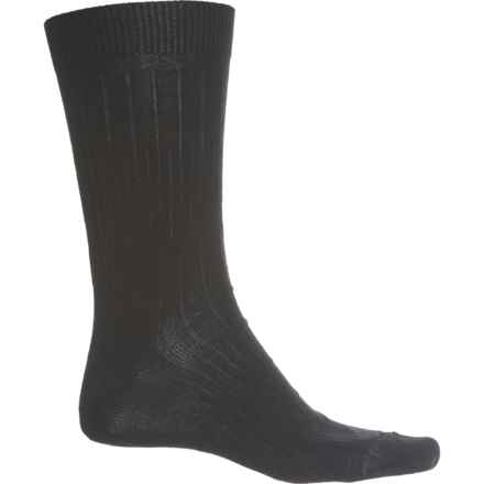 SmartWool Everyday Basic Rib Socks - Merino Wool, Crew (For Men and Women) in Black