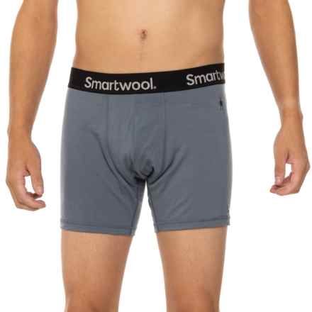 SmartWool Everyday Boxer Briefs - Merino Wool in Pewter Blue