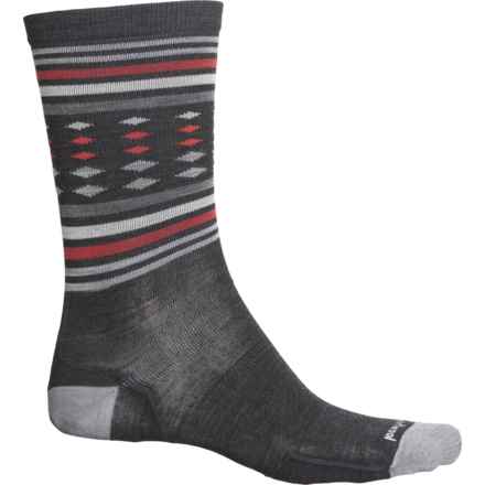 SmartWool Everyday Classic Stripe Socks - Merino Wool, Crew (For Men) in Charcoal