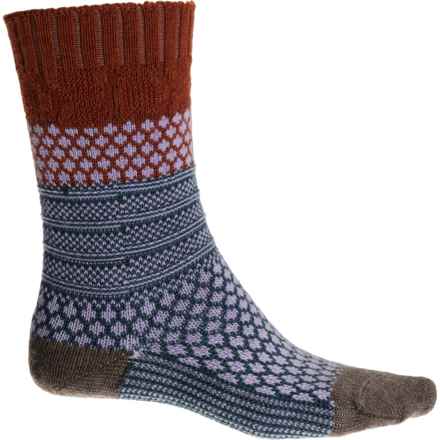 SmartWool Everyday Cozy Popcorn Cable Socks - Merino Wool, Crew (For Men and Women) in Picante