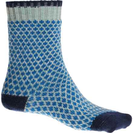 SmartWool Everyday Cozy Popcorn Polka Dot Socks - Merino Wool, Crew (For Men and Women) in Frosty Green