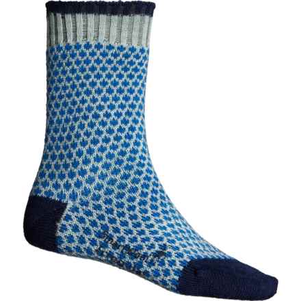 SmartWool Everyday Cozy Popcorn Polka Dot Socks - Merino Wool, Crew (For Women) in Frosty Green