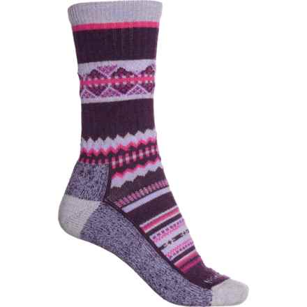 SmartWool Everyday Cozy Snowed In Sweater Socks - Merino Wool, Crew (For Men) in Purple Eclipse