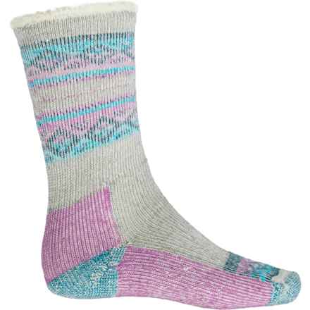 SmartWool Everyday Cushion Slipper Socks - Merino Wool, Crew (For Men and Women) in Medium Gray