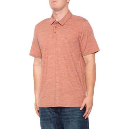 SmartWool Everyday Explore Polo Shirt - Merino Wool, Short Sleeve in Copper Heather