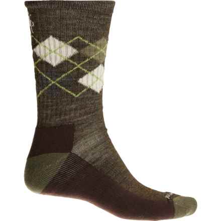 SmartWool Everyday Light Cushion Diamond Socks - Merino Wool, Crew (For Men and Women) in Military Olive