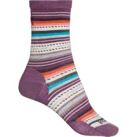 SmartWool Everyday Margarita Socks - Merino Wool, Crew (For Women) in Argyle Purple