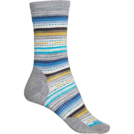 SmartWool Everyday Margarita Socks - Merino Wool, Crew (For Women) in Lunar Gray