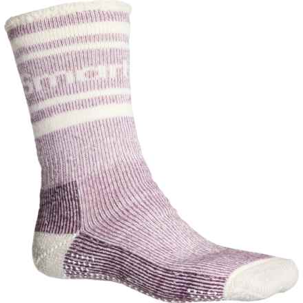 SmartWool Everyday Maximum Cushion Slipper Socks - Merino Wool, Crew (For Men and Women) in Bordeaux