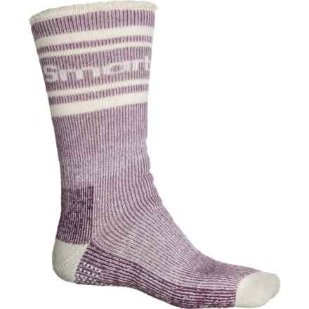 SmartWool Everyday Maximum Cushion Slipper Socks - Merino Wool, Crew (For Men) in Bordeaux