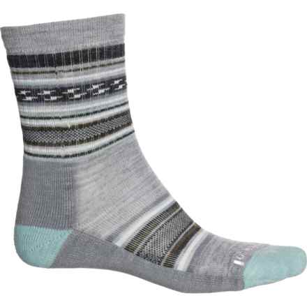 SmartWool Everyday Regarita Light Cushion Socks - Merino Wool, Crew (For Men and Women) in Light Gray