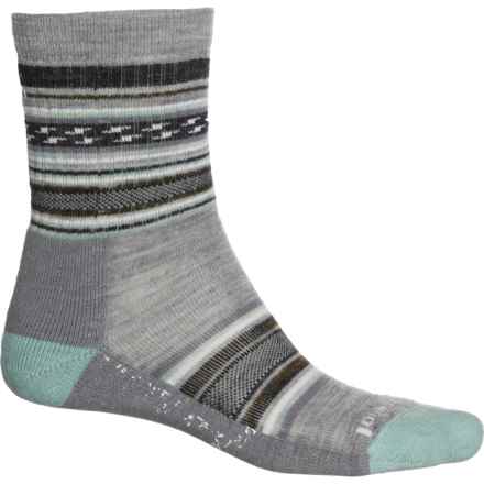 SmartWool Everyday Regarita Light Cushion Socks - Merino Wool, Crew (For Men and Women) in Light Gray